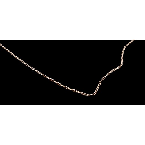 506 - AN 18 INCH 9CT GOLD CHAIN WEIGHS 2.7G