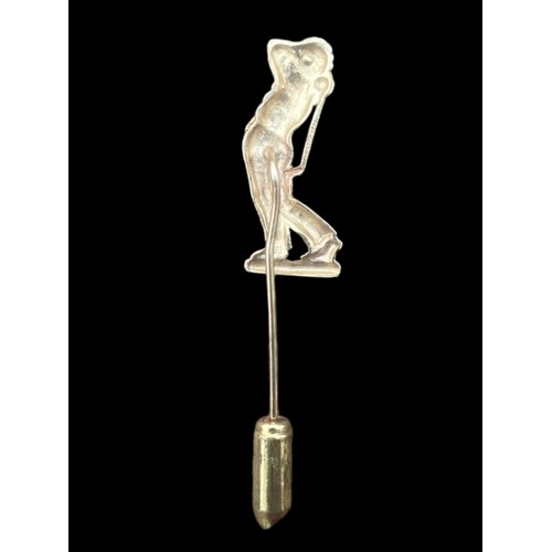 520 - A 14CT GOLFING TIE PIN