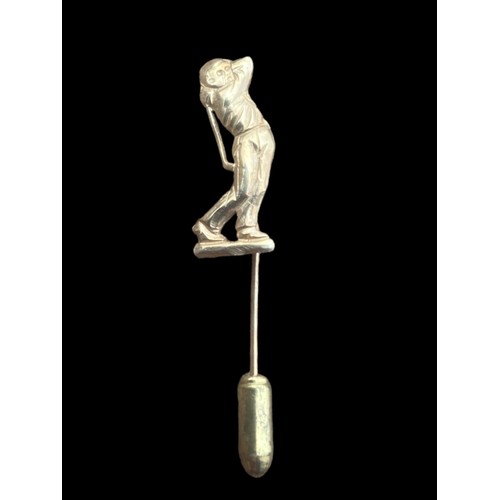 520 - A 14CT GOLFING TIE PIN