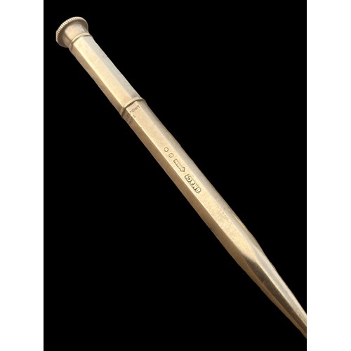 533 - STUNNING COLLECTABLE 9ct GOLD MORDAN EVERPOINT PROPELLING PENCIL 15gms