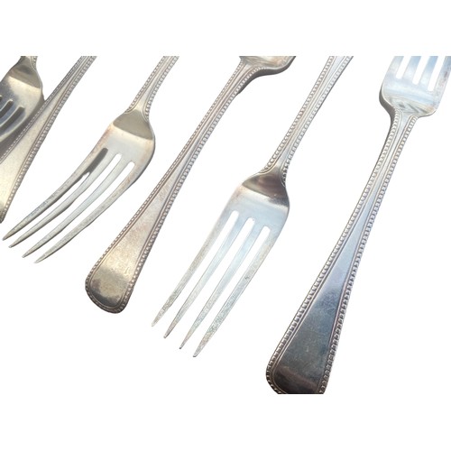 540 - SET OF 12 GEORGIAN LONDON SILVER FORKS 890.88gms