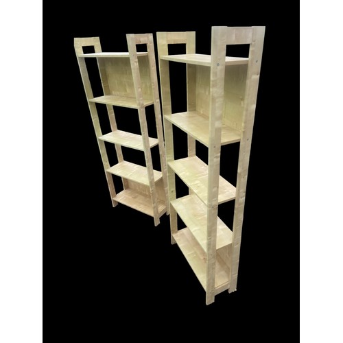 2 - A LOT OF 2 BEECH SHELVING