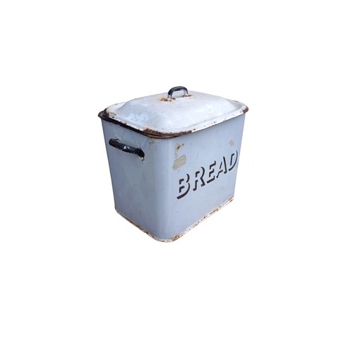 6 - AN ENAMEL BREAD BIN