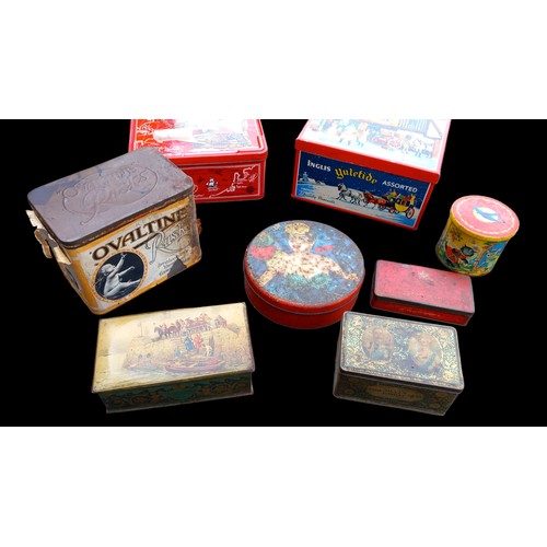 17 - 7 OLD VINTAGE ADVERTISING TINS