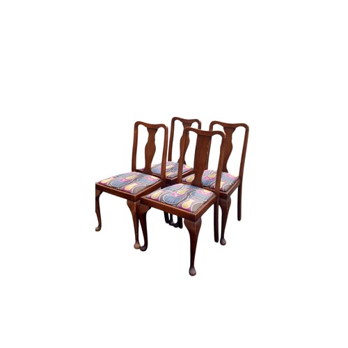 24 - A SET OF 4 MAHOGANY CHAIRS IDEAL FOR PAINTING