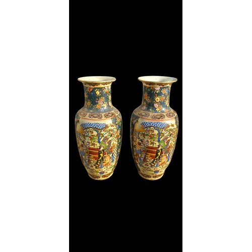 43 - PAIR OF ORIENTAL VASES