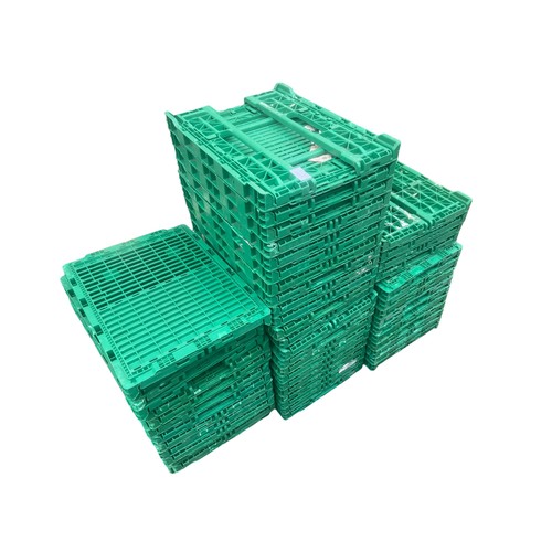 66 - A QUANTITY OF SMALL STACKING CRATES