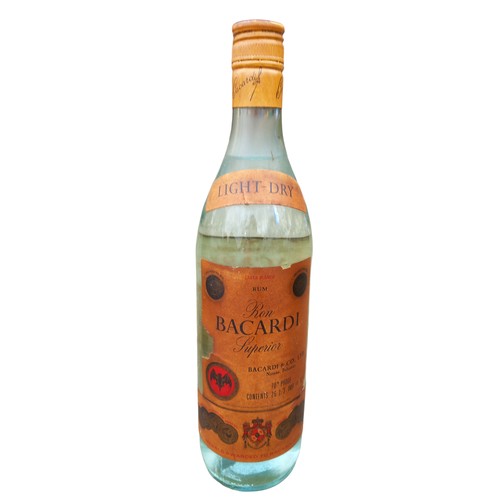 101 - A 1970s 70% PROOF LIGHT-DRY BACARDI SUPERIOR RUM