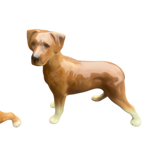 102 - 4 LARGE CERAMIC DOGS TO INCLUDE SYLVAC