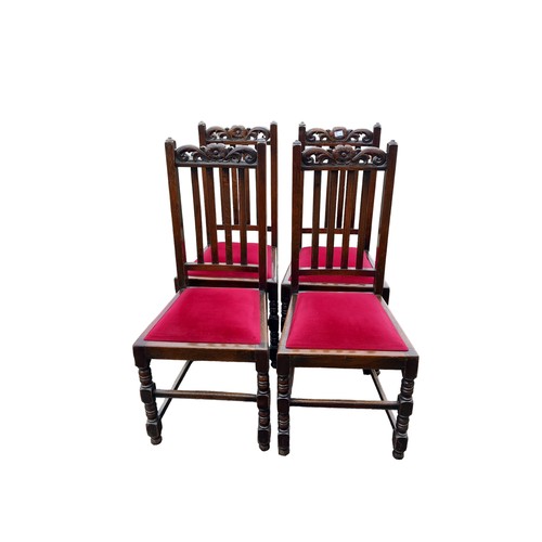 105 - SET OF 4 EDWARDIAN CHAIRS