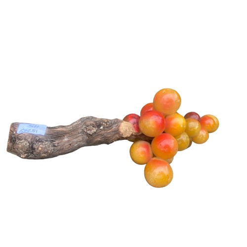 118 - A DECORATIVE PIECE MADE TO LOOK LIKE BERRIES FROM NATURAL STONE