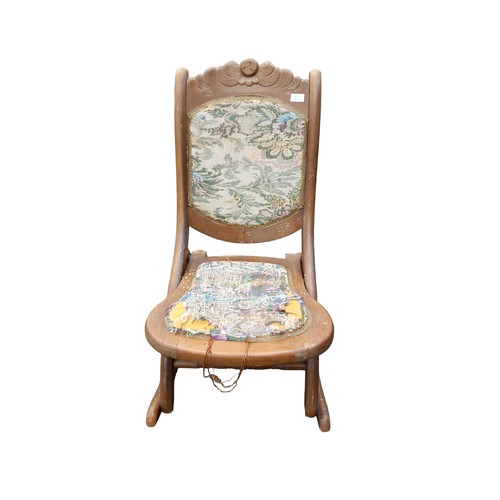 141 - TAPESTRY ROCKING CHAIR