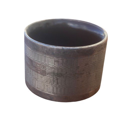 176 - A BIRMINGHAM SILVER NAPKIN RING WITH A BAKOLITE LINER 26.6G TOTAL