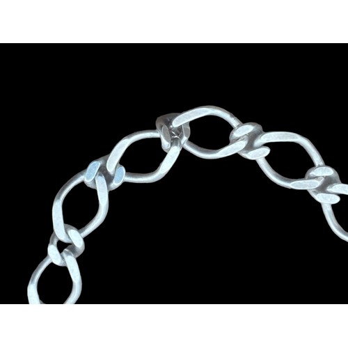 200 - A SILVER MULTI LINK FLAT LINK BRACELET