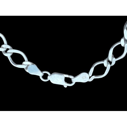 200 - A SILVER MULTI LINK FLAT LINK BRACELET