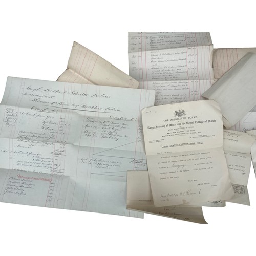 586 - A LOT OF INTERESTING PAPERWORK ABOUT EDENDERRY HOUSE LISBURN AS FAR BACK AS 1840