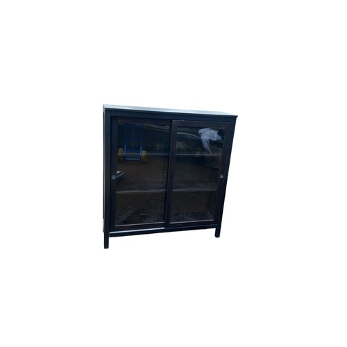 124A - EBONY DISPLAY CABINET