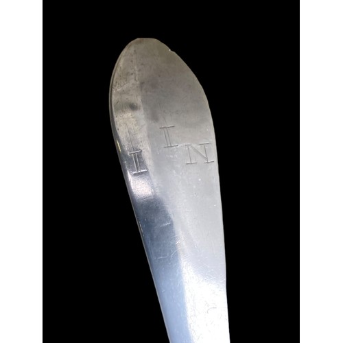 540A - A LARGE IRISH SILVER SPOON CIRCA 1780 BY JOHN PITTER 9