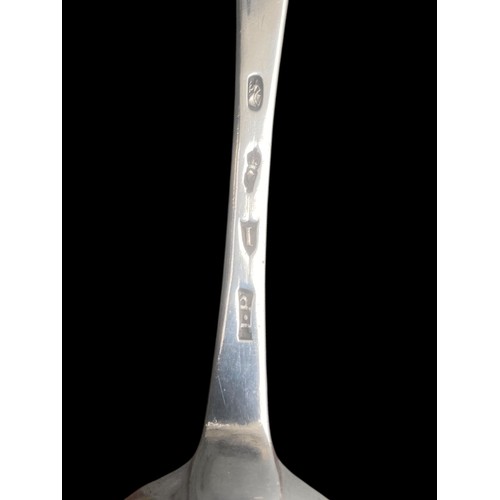 540A - A LARGE IRISH SILVER SPOON CIRCA 1780 BY JOHN PITTER 9