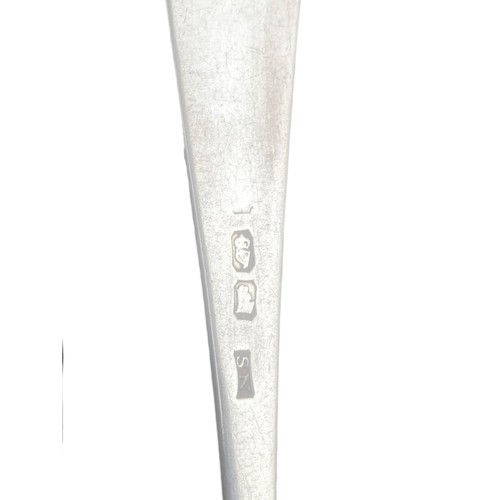 541B - A LARGE IRISH SILVER SPOON CIRCA 1790 BY SAMUAL NEVILLE