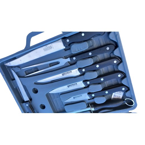 106 - CASED SET OF CHEFS KNIVES