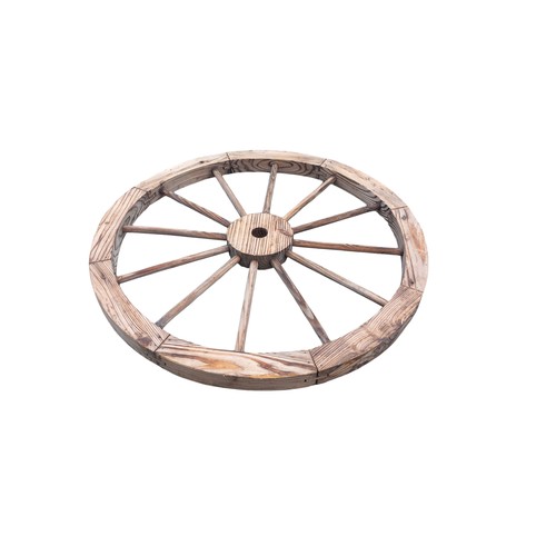 108 - WOODEN CART WHEEL 31