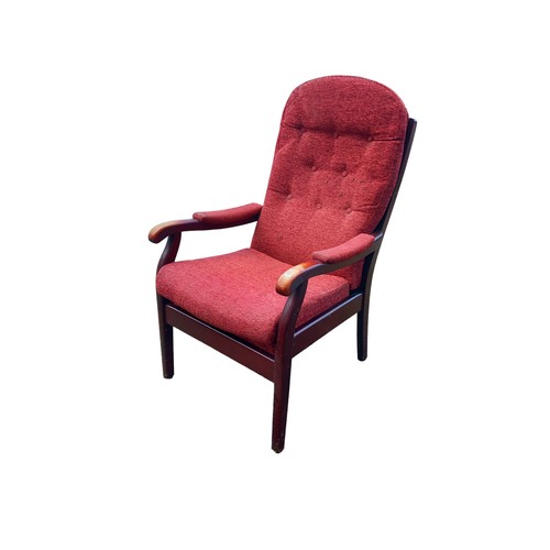 110 - BUTTON BACK FIRE SIDE CHAIR