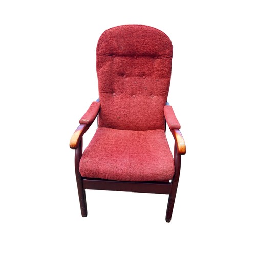 110 - BUTTON BACK FIRE SIDE CHAIR