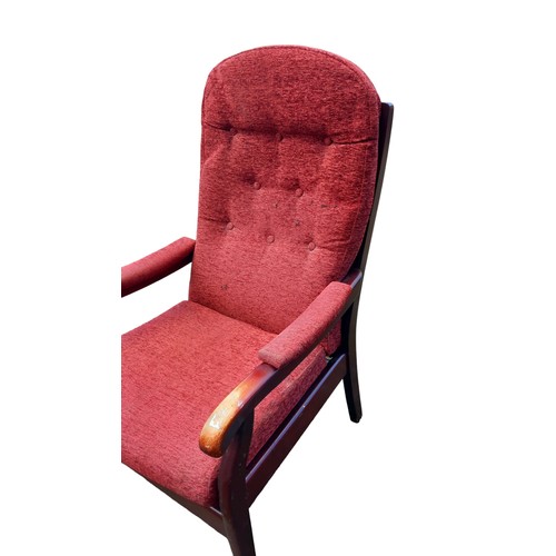 110 - BUTTON BACK FIRE SIDE CHAIR