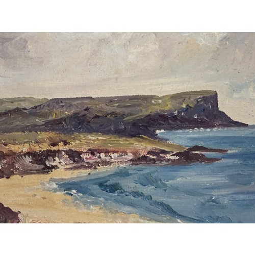 227 - MATCHING PAIR OF OIL ON BOARD ANTRIM COAST 10 X 7