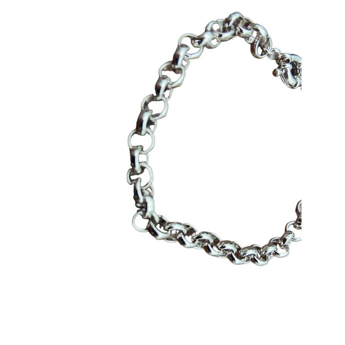 237 - A SILVER BELCHER LINK BRACELET