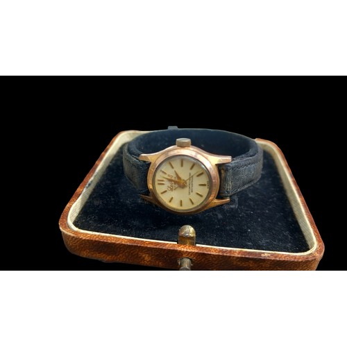 238 - A SWISS LECTOS LADIES WATCH GOLD FILLED & 17 JEWELS