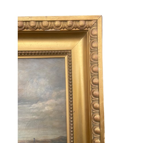 298 - A VICTORIAN OIL ON CANVAS IN NAN ANTIQUE FRAME 26x22