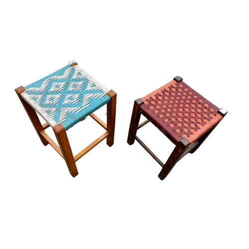 79 - 2 ROPE STOOLS