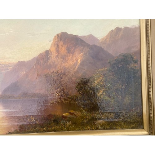 307 - AN 19ct OIL ON CANVAS BY M.D.ANSELL IN ANTIQUE GILT FRAME 23x31