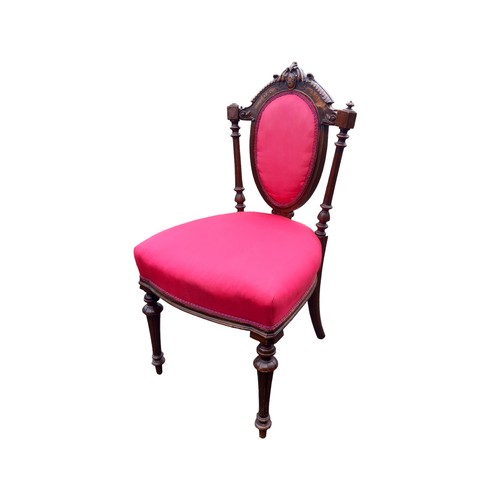 326 - SET OF 4 VICTORIAN PARLOUR CHAIRS