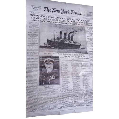 334 - NEW YORK TIMES TITANIC PRINT