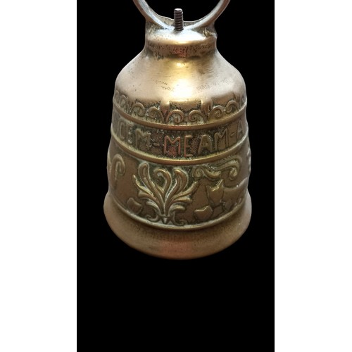 316 - A HEAVY BRASS  BELL