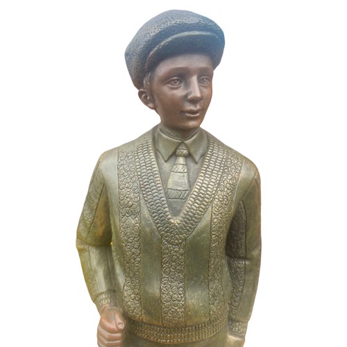 336 - BRONZE EFFECT VINTAGE STYLE GOLFING FIGURE 15