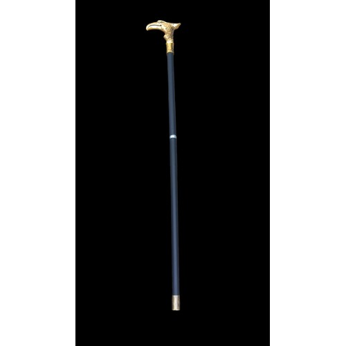 391 - A BRASS EAGLE HEADED SWORD STICK