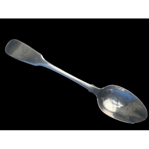 417 - GEORGIAN IRISH SILVER TEASPOON 17.22 grm