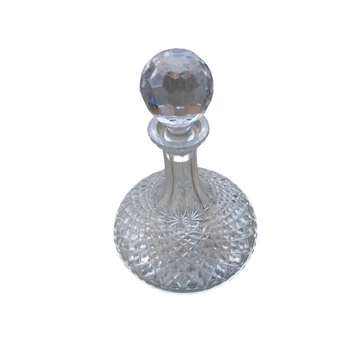 445 - WATERFORD CRYSTAL SHIPS DECANTER 10.5