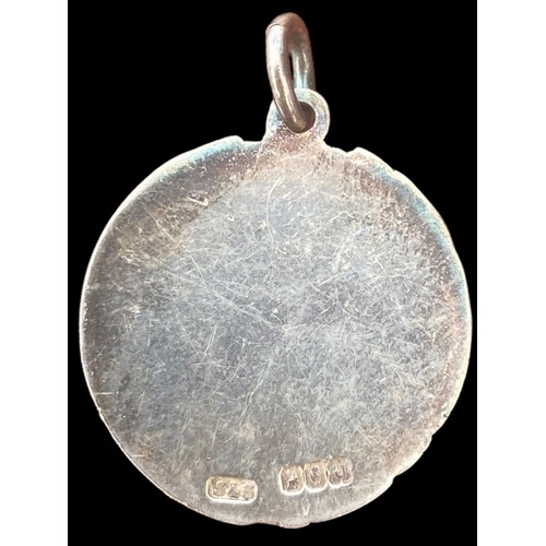 465 - A FULLY HALLMARKED IRISH SILVER MEDAL