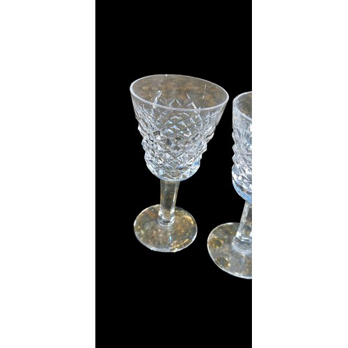 474 - 5 WATERFORD CRYSTAL SHOOT GLASSES