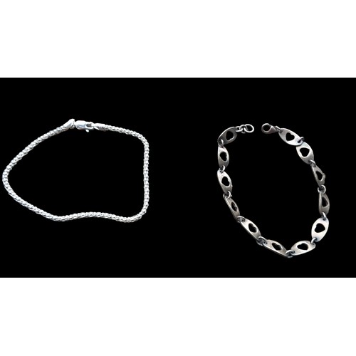 478 - 2 SILVER BRACELETS