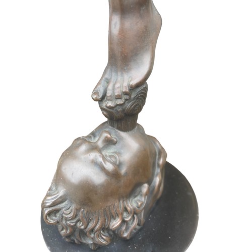 557 - A 19ct BRONZE FIGURE OF MERCURY 31