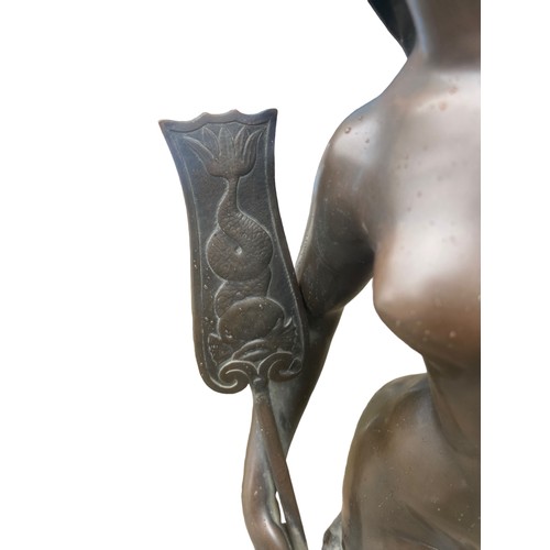 615 - A 19ct BRONZE LADY 27