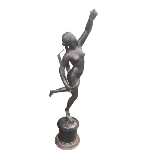 615 - A 19ct BRONZE LADY 27