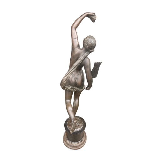 615 - A 19ct BRONZE LADY 27