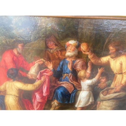 596 - CIRCLE OF PIETER LASTMAN DUTCH 1583-1633 OIL ON OAK PANEL BIBLICAL SCENE CIRCA 1600 PROVENCE- REESE ... 